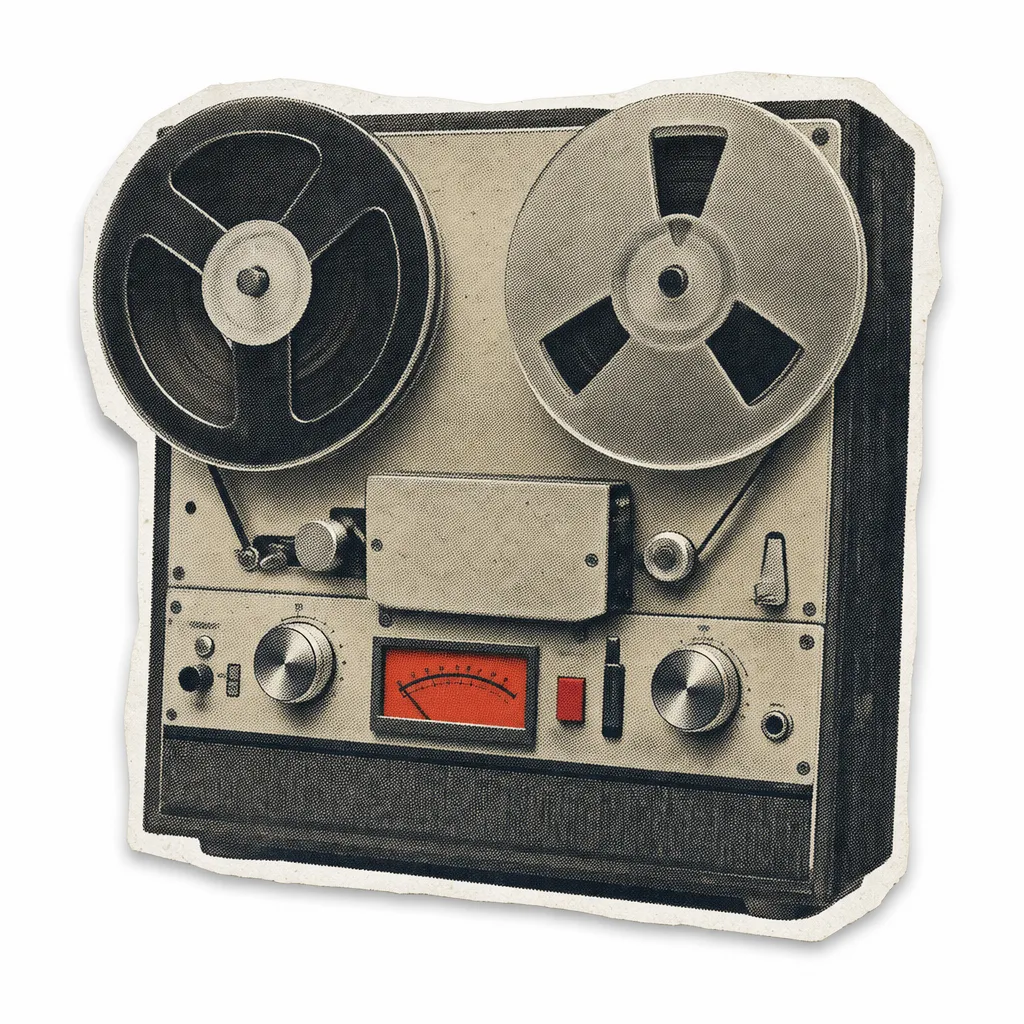 Reel-to-reel tape recorder — meeting transcripts on the record