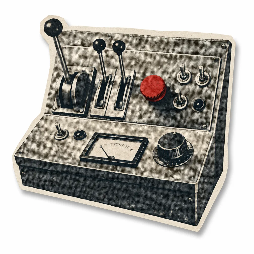 Vintage control levers